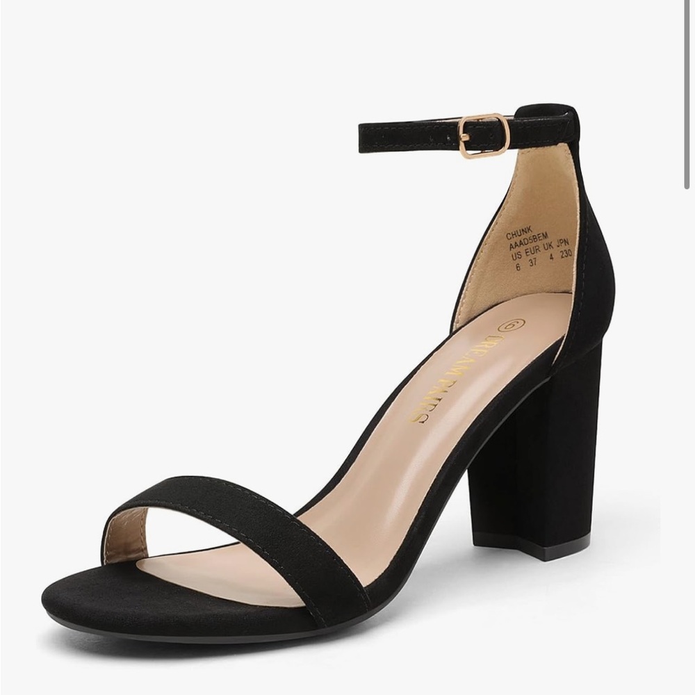 NWT DREAM PAIRS Women's Chunk Low Heel Pump Sandals 7.5